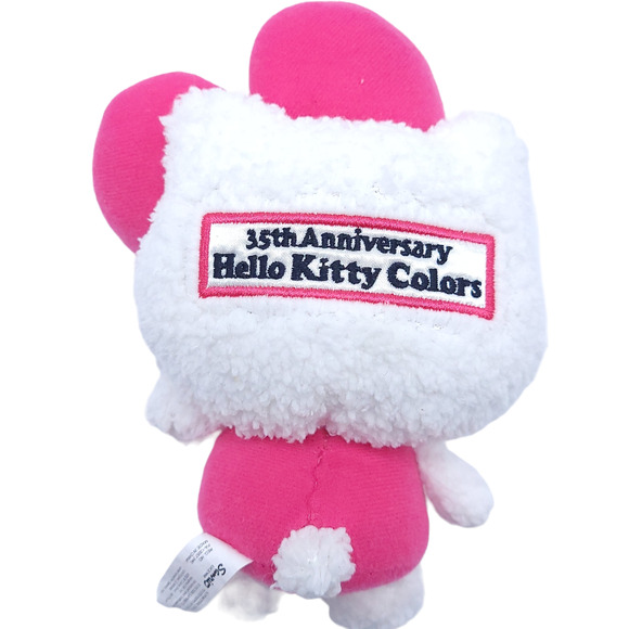 Hello Kitty Plush 2009 35th Anniversary Pink White 6" - Picture 2 of 3
